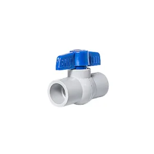 Llave Paso Bola 1/2 Pvc Tapa Azul